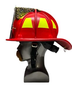 Leather fire helmet